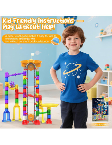 Carrera de Canicas Motorizada Shantou Nai De - Juguete STEM 153 Piezas