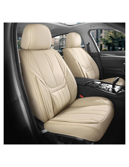 Cubiertas de Asientos de Coche FEINEPRO Juego Completo Beige