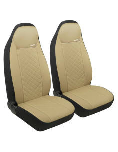 Funda de Asiento Delantero GIANT PANDA Beige Universal Cuero