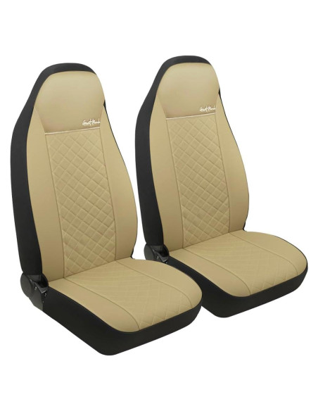 Funda de Asiento Delantero GIANT PANDA Beige Universal Cuero