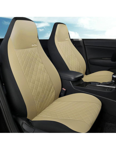 Funda de Asiento Delantero GIANT PANDA Beige Universal Cuero