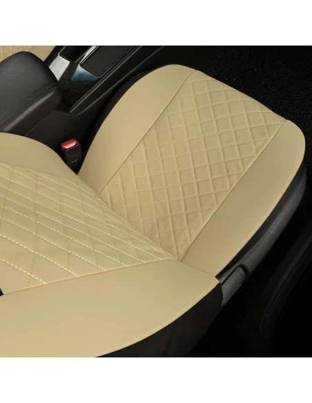 Funda de Asiento Delantero GIANT PANDA Beige Universal Cuero