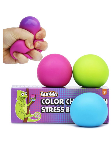 Pelotas Antiestrés BunMo 3pk - Juguetes Fidget Suaves