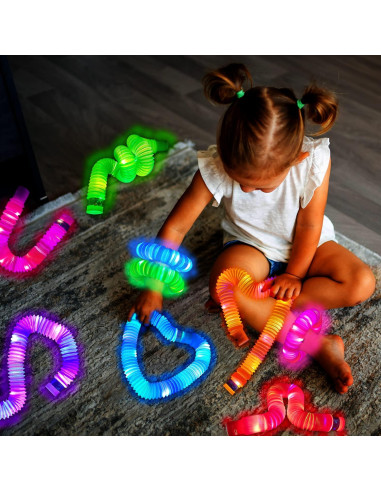 Juguetes Brillantes de Halloween Kannove - 6 Tubos LED para Niños