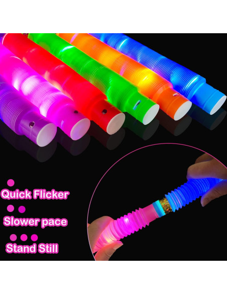 Juguetes Brillantes de Halloween Kannove - 6 Tubos LED para Niños