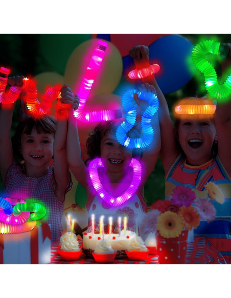 Juguetes Brillantes de Halloween Kannove - 6 Tubos LED para Niños