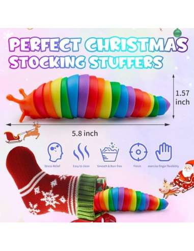 Juguetes Antiestrés de Babosas Cevioce 12 Piezas para Niños 3+