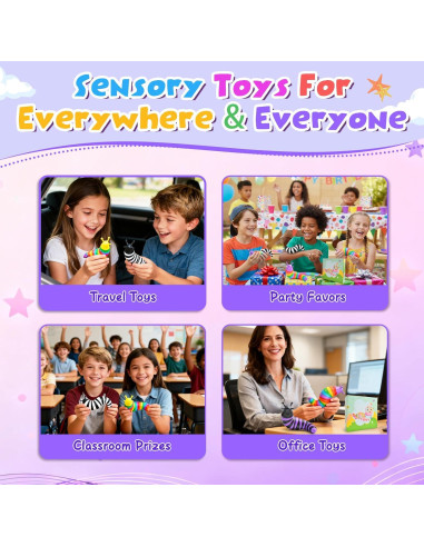 Juguetes Antiestrés de Babosas Cevioce 12 Piezas para Niños 3+