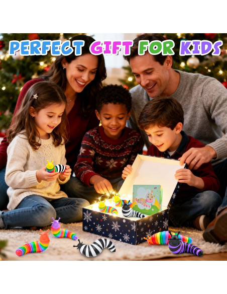 Juguetes Antiestrés de Babosas Cevioce 12 Piezas para Niños 3+