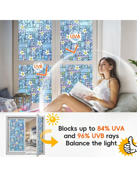 Película de Ventana Privada DUOFIRE 30x120 cm Anti-UV Película de Ventana Privada DUOFIRE 30x120 cm Anti-UV