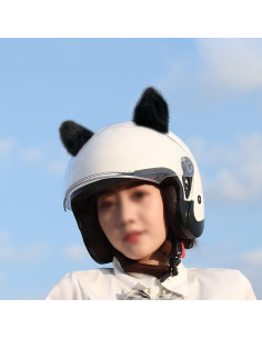 Accesorios para Casco WAYUTO Orejas Peludas para Ciclismo y Motociclismo 2