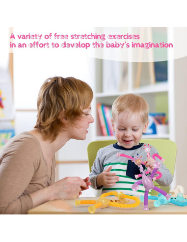 Juguete Sensorial Telescópico Jirafa Ainiv - 4 Piezas