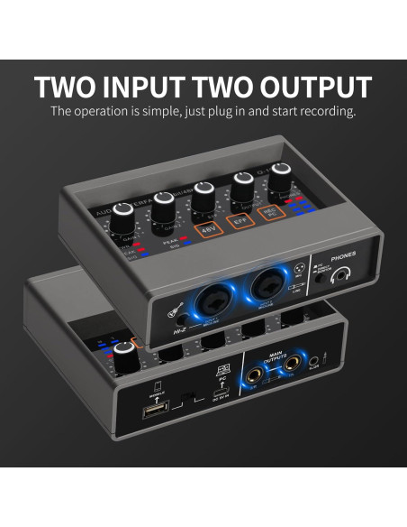 Interfaz de Audio USB Q-16 XTUGA 16 bit 48 kHz con Efecto DSP