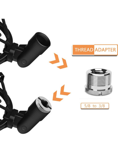 Soporte de micrófono Boseen WSF-01 con amortiguación 43-47mm