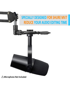 Soporte Antivibración SUNMON para Micrófono Shure MV7 2