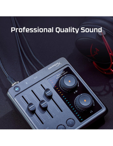 Mezclador de Audio HyperX - USB 3 Pistas 24-bit/96kHz