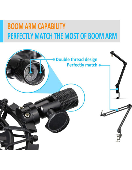 Soporte Antivibración SUNMON para Micrófono Shure MV7 Soporte Antivibración SUNMON para Micrófono Shure MV7