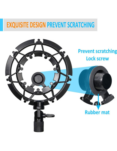 Soporte Antivibración SUNMON para Micrófono Shure MV7