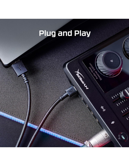 Mezclador de Audio HyperX - USB 3 Pistas 24-bit/96kHz