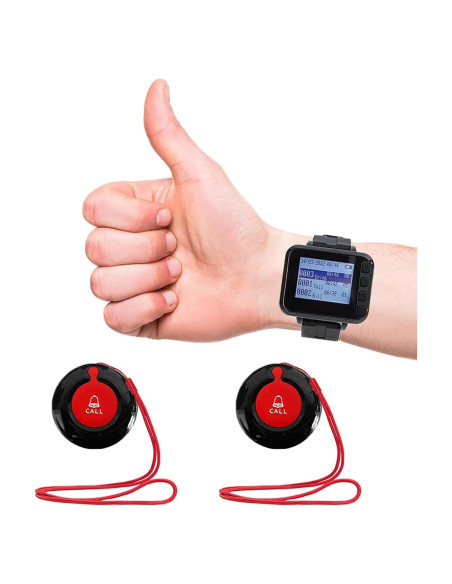Botón de Llamada Inalámbrico para Ancianos CYSSJF SJ-300PLUS