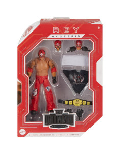 Figura de Acción Ultimate Edition Mattel WWE Rey Mysterio 30 Puntos Articulación 2