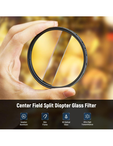 Filtro de Diámetro Dividido NEEWER 58mm para Cámara - Efecto Refracción