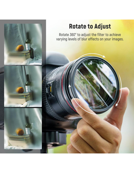Filtro de Diámetro Dividido NEEWER 58mm para Cámara - Efecto Refracción Filtro de Diámetro Dividido NEEWER 58mm para Cámara - Efecto Refracción