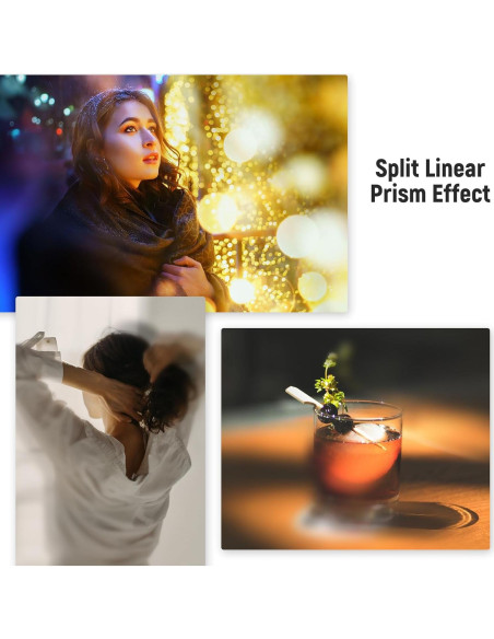 Filtro de Diámetro Dividido NEEWER 58mm para Cámara - Efecto Refracción Filtro de Diámetro Dividido NEEWER 58mm para Cámara - Efecto Refracción