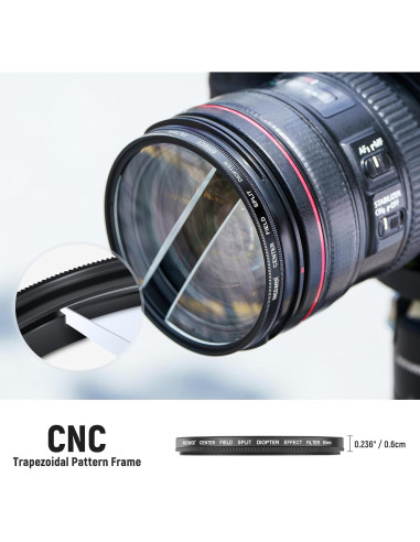 Filtro de Diámetro Dividido NEEWER 58mm para Cámara - Efecto Refracción