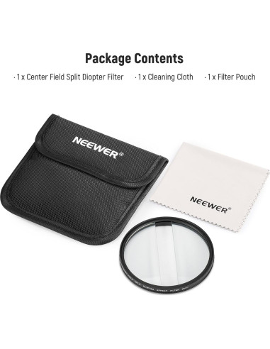 Filtro de Diámetro Dividido NEEWER 58mm para Cámara - Efecto Refracción
