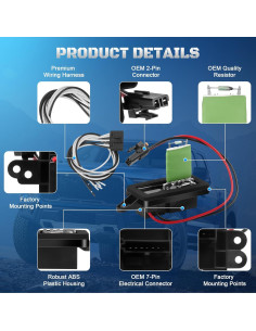 Resistor de Motor de Ventilador HVAC A-NAFTULY 89019100 2