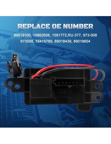 Resistor de Motor de Ventilador HVAC A-NAFTULY 89019100