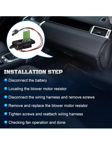 Resistor de Motor de Ventilador HVAC A-NAFTULY 89019100
