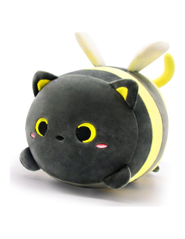 Almohada de Peluche Gato Abeja LSYDCARM 20 cm Suave
