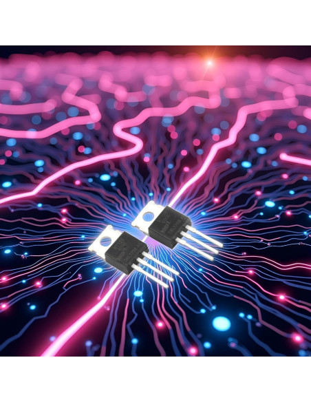 10 Piezas Triac Tiristor BT136-600D TO-220 4A 600V Negro