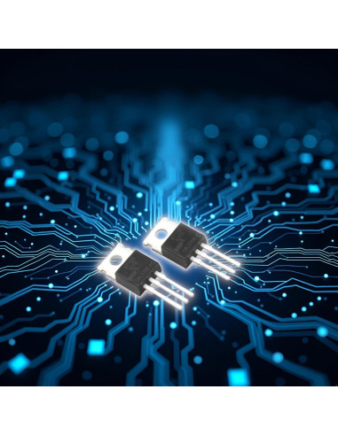 10 Piezas Triac Tiristor BT136-600D TO-220 4A 600V Negro