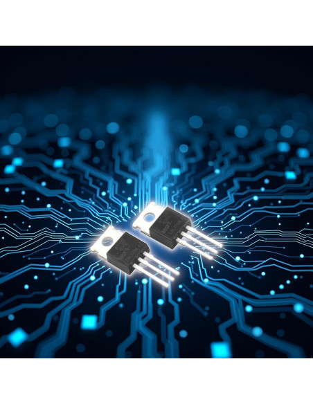 10 Piezas Triac Tiristor BT136-600D TO-220 4A 600V Negro