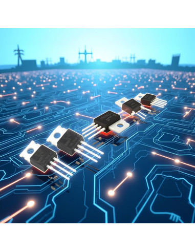 10 Piezas Triac Tiristor BT136-600D TO-220 4A 600V Negro