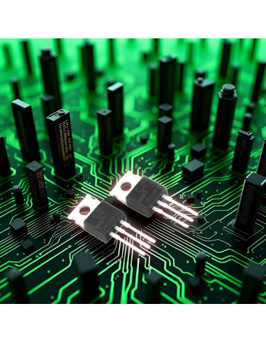 10 Piezas Triac Tiristor BT136-600D TO-220 4A 600V Negro