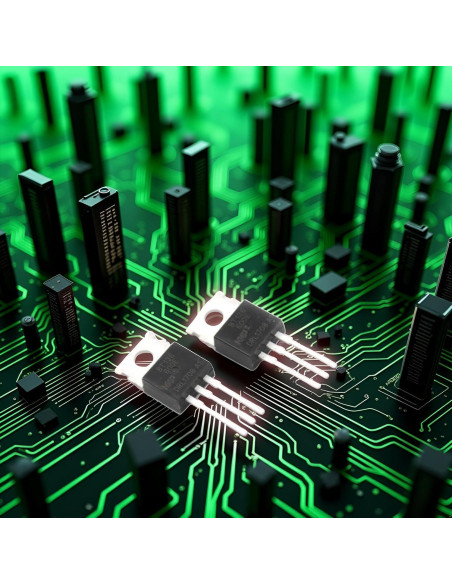 10 Piezas Triac Tiristor BT136-600D TO-220 4A 600V Negro