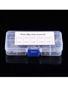 Kit de Diodos Rectificadores 200Pcs Yosoo 1N4001 a 1N5819 2