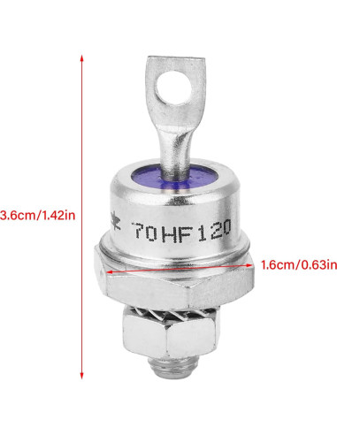 Diodo Rectificador Espiral 70A 1200V Hyuduo - 5 Pares