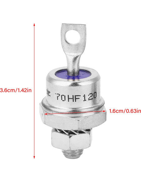Diodo Rectificador Espiral 70A 1200V Hyuduo - 5 Pares