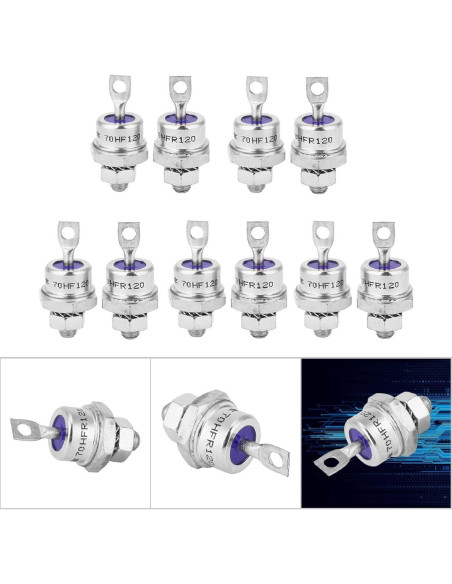 Diodo Rectificador Espiral 70A 1200V Hyuduo - 5 Pares