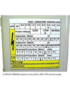 Capacitor de Carga 45 MFD 250V GE WH12X10462 para Lavadora 2