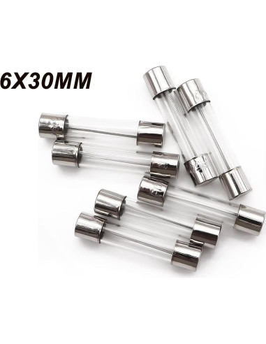 Kit de Fusibles de Vidrio 180Pcs 250V 5x20mm y 6x30mm Sunxeke