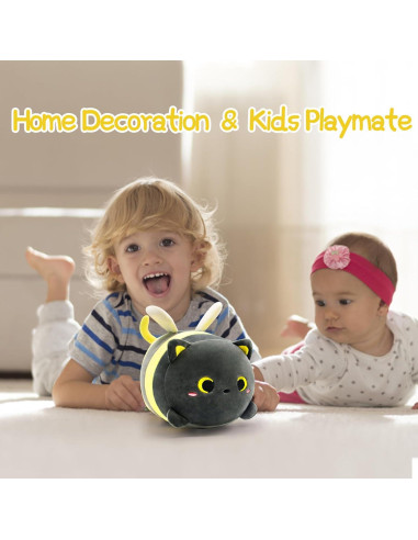 Almohada de Peluche Gato Abeja LSYDCARM 20 cm Suave