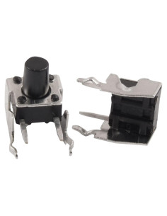 Interruptor Táctil Momentáneo uxcell 20 Pcs 6x6x8mm Negro