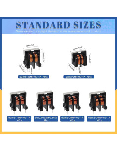 Kit de Inductores Magnéticos Toroidales Glarks 24pcs 5-40MH 2