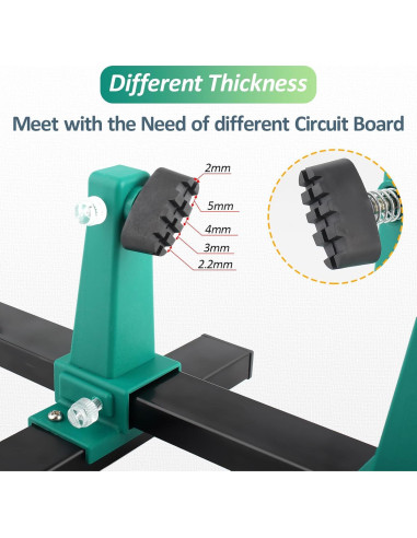 Soporte de PCB Ajustable Shen Zhen 0.64 kg 200mm Verde